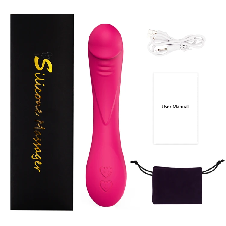 2021 Hot Sell New Waterproof Handheld 12 Speed Adult Silicone Pussy Clit Dildo Wand Massager Women Sex Toy Vibrator