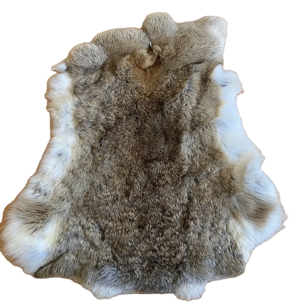 Soft Economic Rabbit Pelt Pelts Fluffy Real Fur Hide Genuine Rabbit Skin