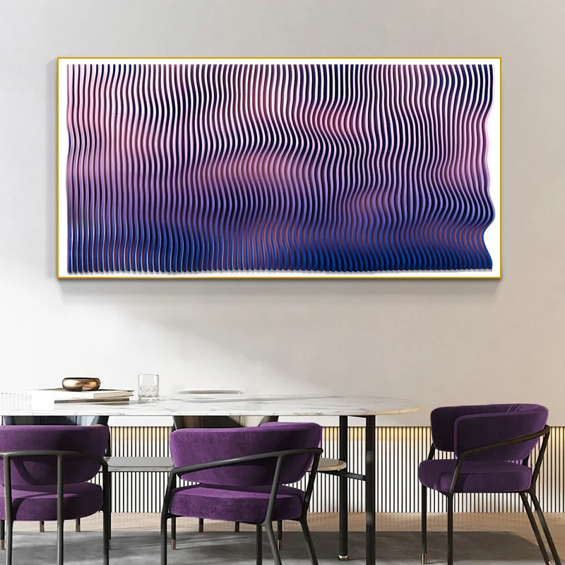 Three-dimensional acrylic  painting living room background wall hanging painting designer combination painting