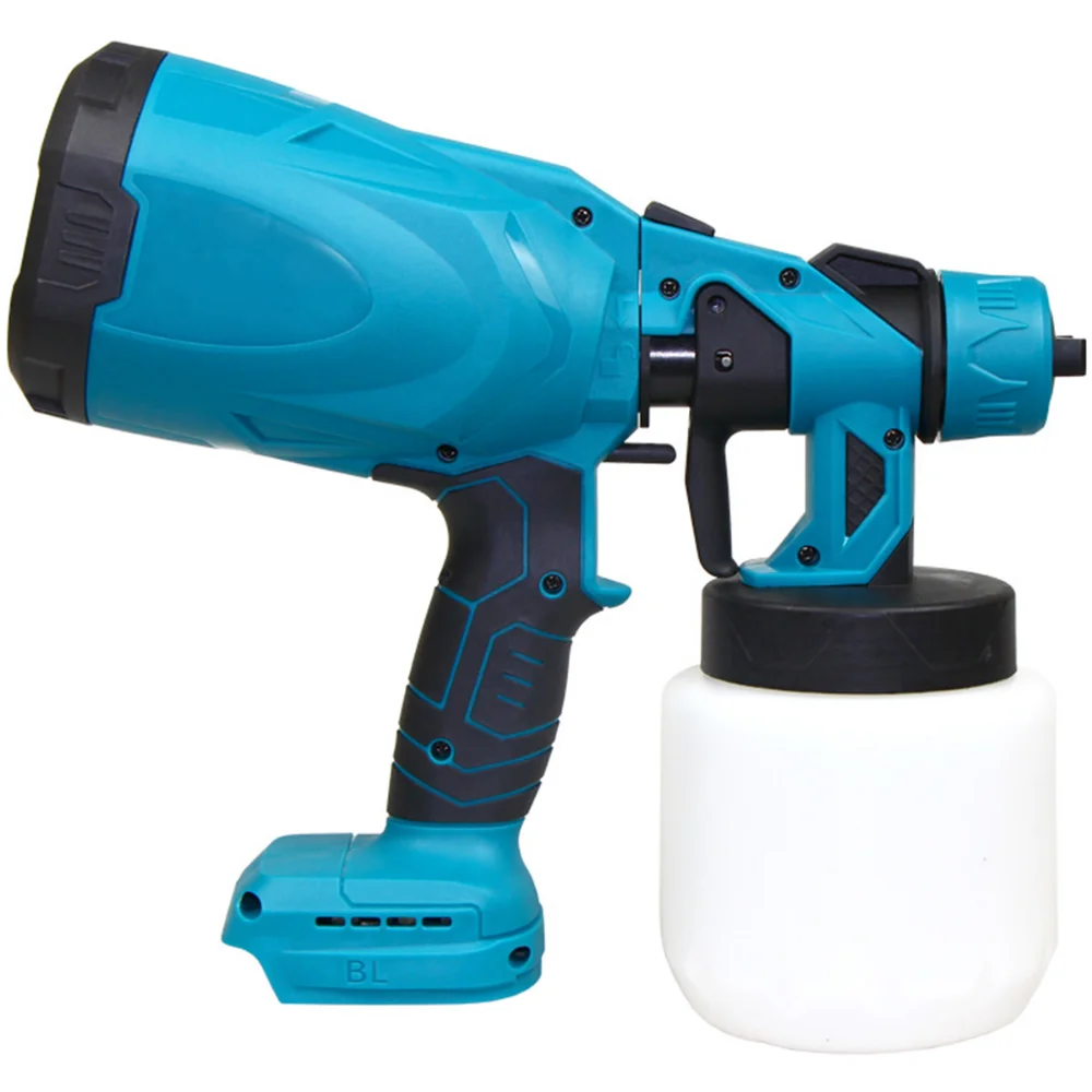 800ML Electric Spray Gun Cordless Paint Sprayer Auto Furniture Coating Airbrush Compatible For Makita 18V Battery Gun Airbrush