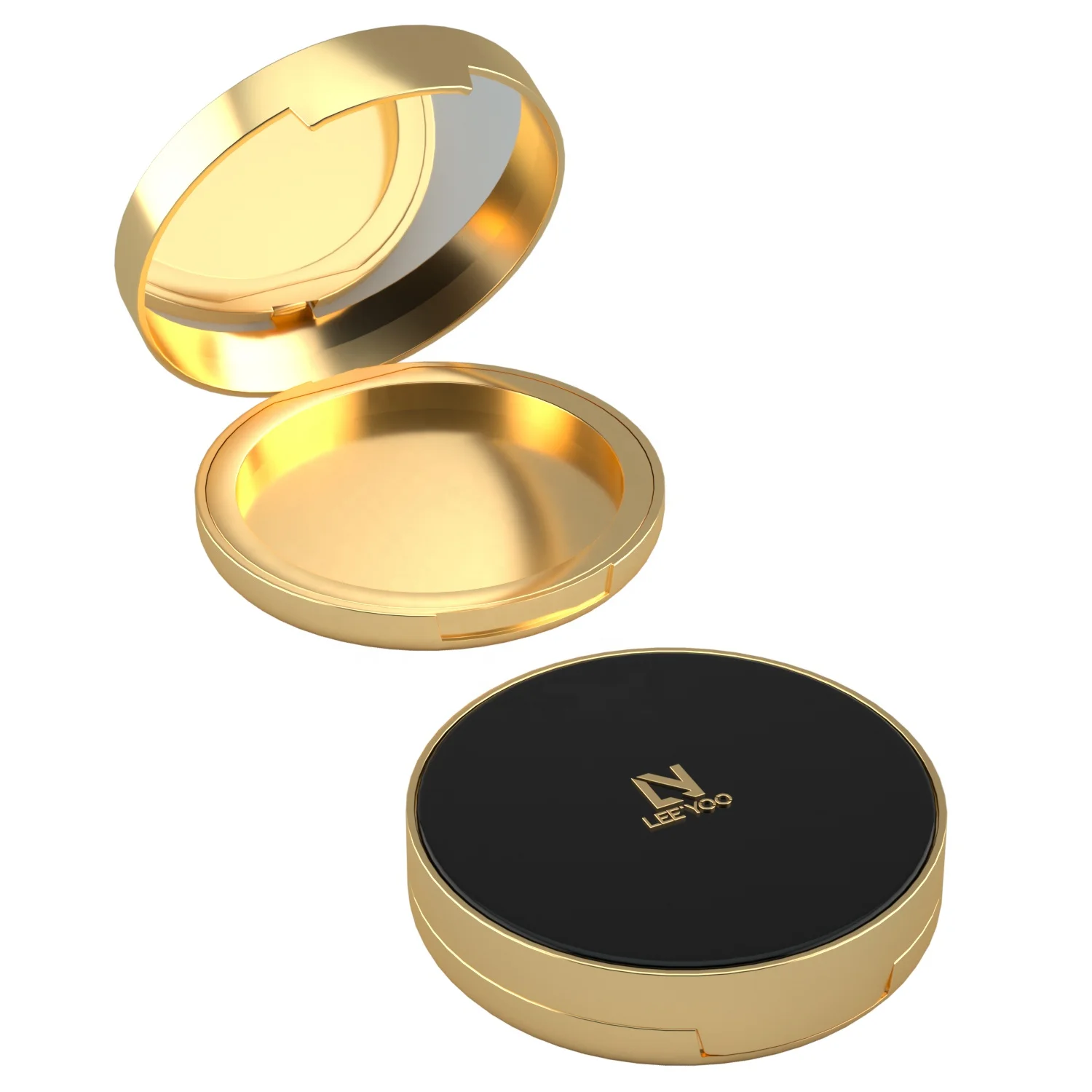 59 мм круглая Косметическая компактная упаковка, пластиковый компактный чехол для пудры, контейнер для румян, пустая упаковка для макияжа