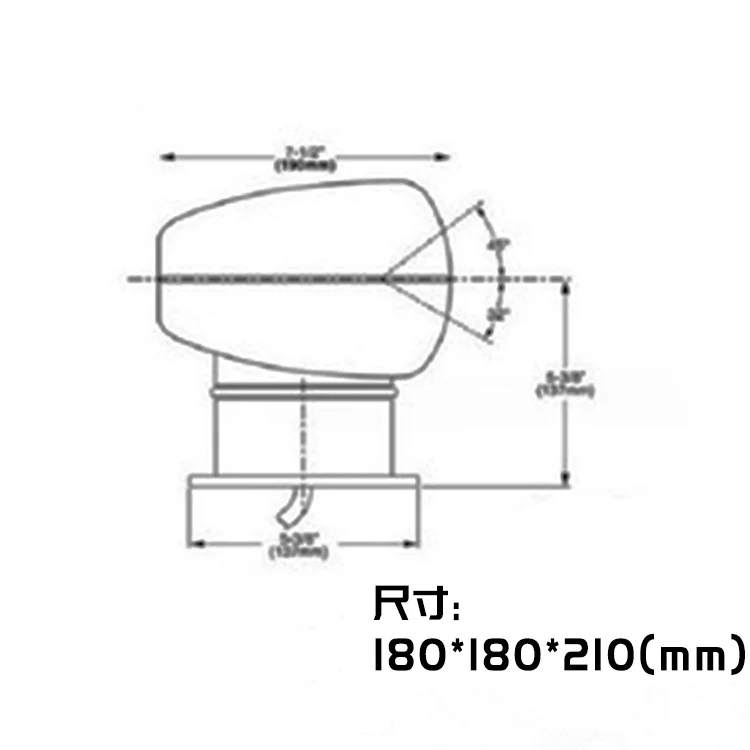 Anshun Marine 12V 100W Waterproof Surface Mounting Rotate Ship Boat Search Light With Controller Panel For Boat yacht