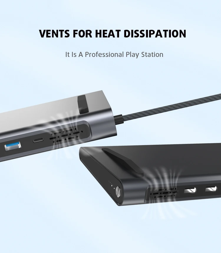 The New Trending Exclusive 6 in 1 HUB Laptop Docking Station Powerbank 20000mAh PD 60W