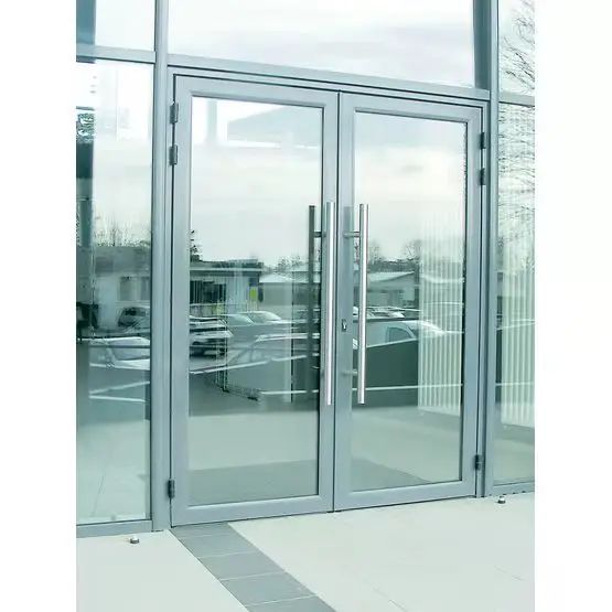 Double glass aluminium French doors exterior glass swing doors with good price for sale