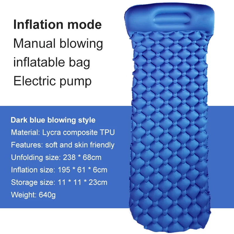 Wholesale Outdoor Moisture-proof Outing Self Inflating Camping Mat