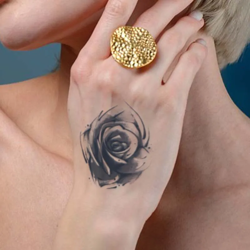 H6 Long Lasting Herbal Juice Semi-Permanent Girl Men Beauty Realistic waterproof Temporary Design Tattoo Stencil Sticker