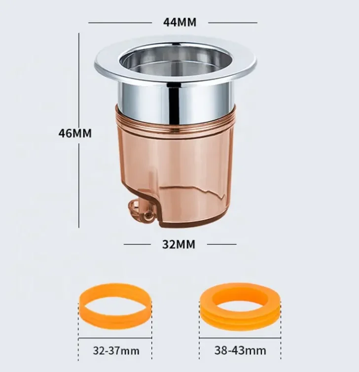 Modern White Plastic Bathroom Floor Drain Accessory Core Anti-odor Sewer Pipe Anti-Reverse Odor Drainer Opening Cover