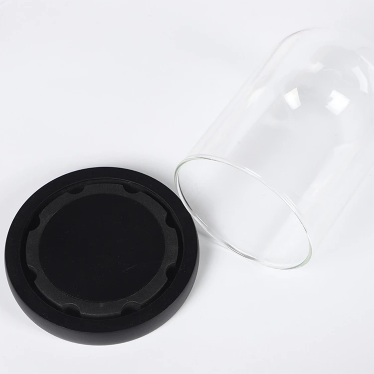 
Wedding Favors Display Dome Decor Led Lights Blown Flowers Glass Containers For Candles 