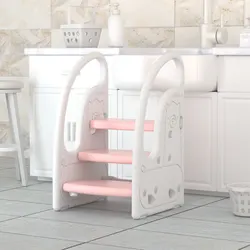 3 in 1 Plastic Toddler Three Step Standing Tower for Bathroom