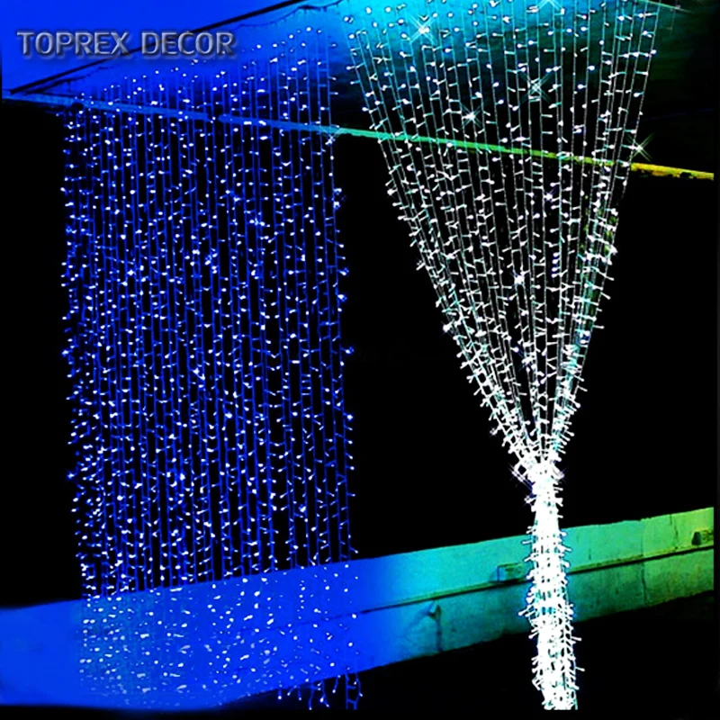 Connectable waterproof 3x3 led lighted curtain lights christmas wholesale for event party decorations wedding