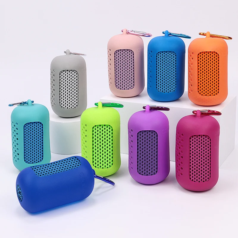 2024, новые трендовые товары, портативное Силиконовое полотенце из микрофибры для тренажерного зала, быстросохнущее охлаждающее полотенце для кемпинга, силиконовый чехол для полотенец