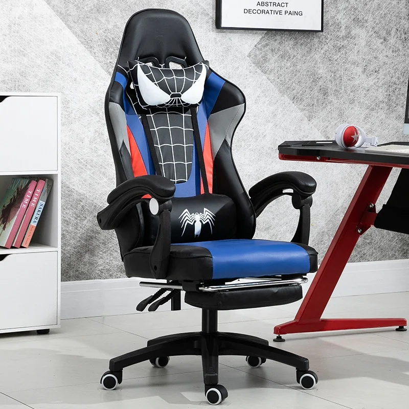 Cheapest SpiderMan Gaming Chair Anime Tan Rpg Vibration PC Computer Gaming Station game chair gaming With spiderman