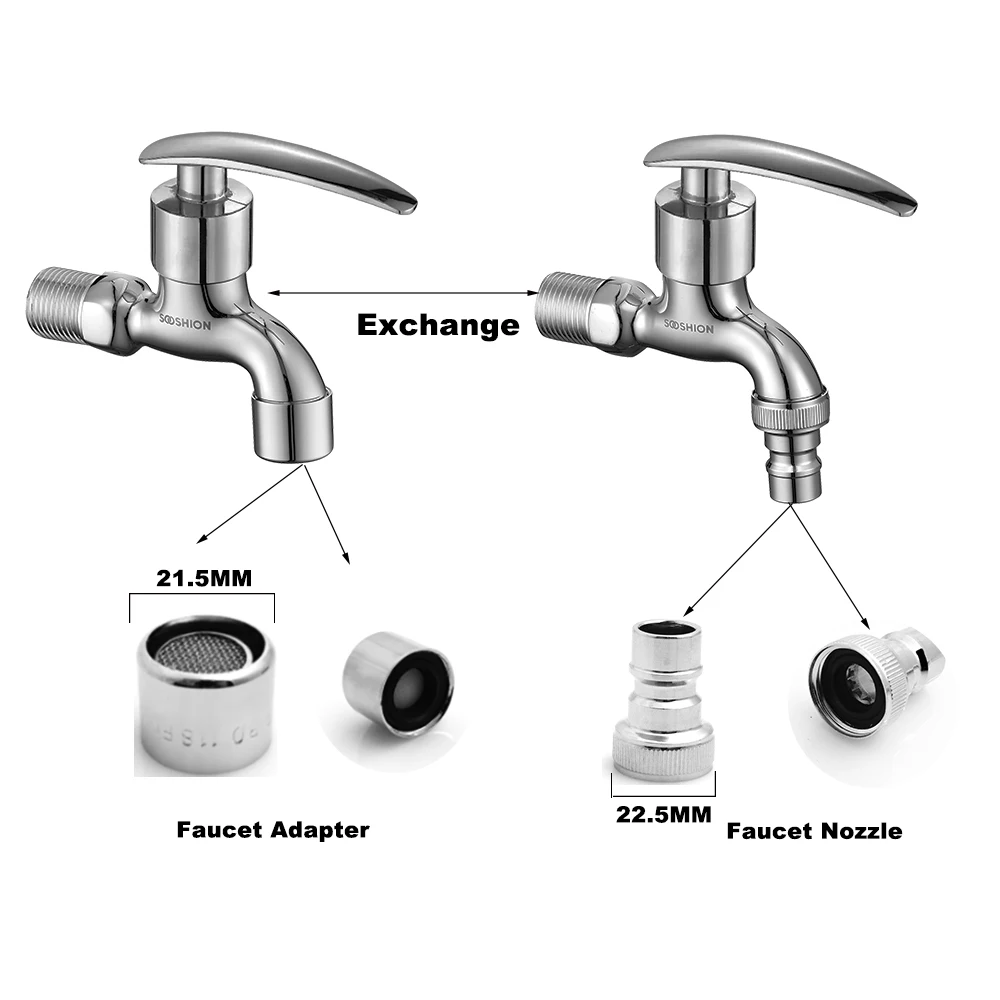 Горячая Распродажа, быстро открывающийся наружный садовый водопроводный кран 1/2, хромированный современный кран, латунные краны для стиральной машины
