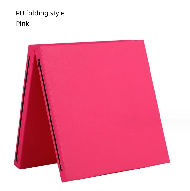 Folding Gymnastics Mat 5cm Thick PU Canvas PVC Foam 4m Length for Dance Practice Fitness Yoga Sit-ups Somersault Training