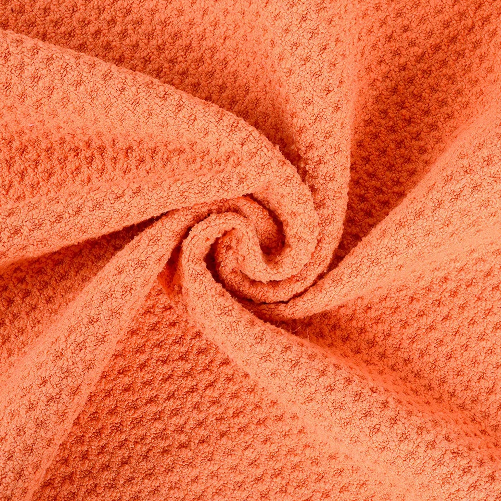 New design outdoor orange mini micro fibre velour golf towel