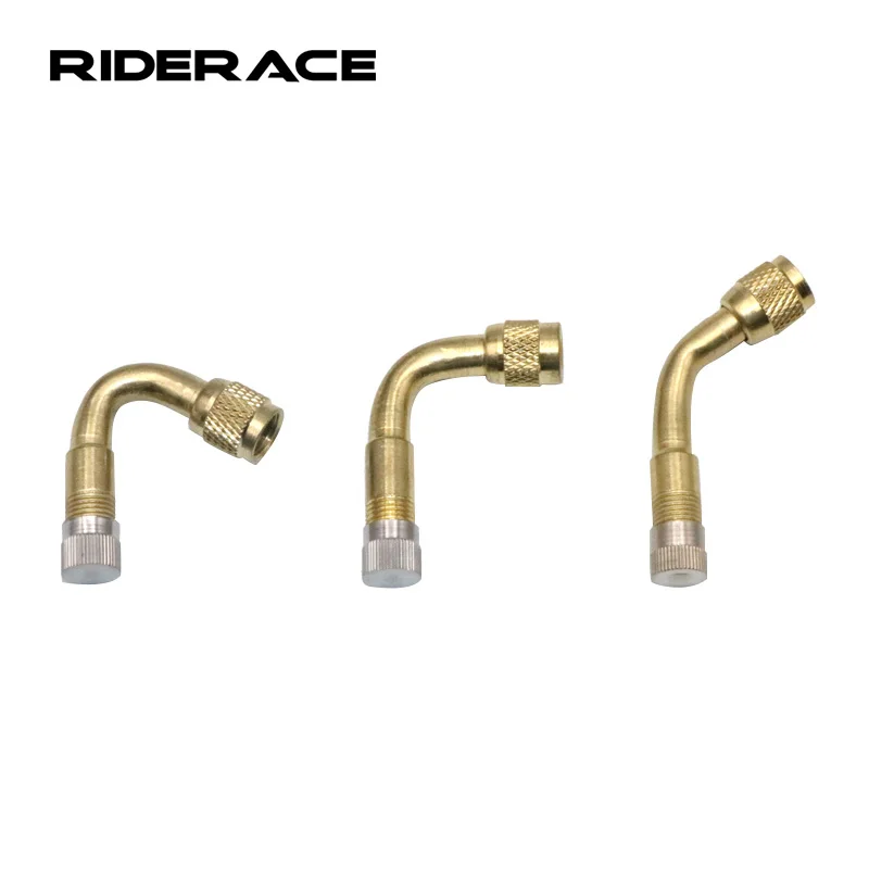 RIDERACE Bike Brass Air Tyre Valve Stem Extender Bicycle Car Motorcycle Tyres Inflatable Tube Extension Adapter Durable Cycling