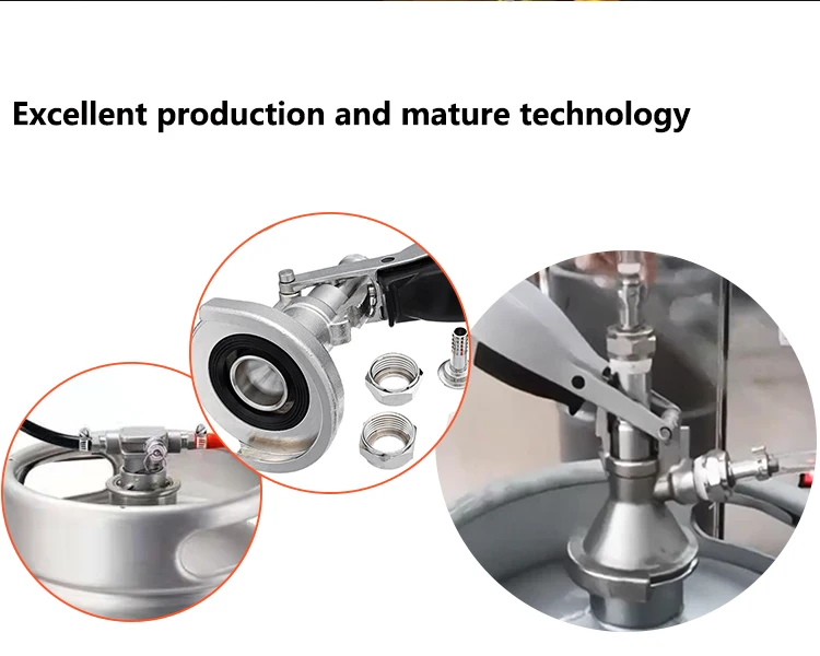 hot selling brass draft beer keg coupler A/D/S/G/M/F/U type with pressure reducing valve