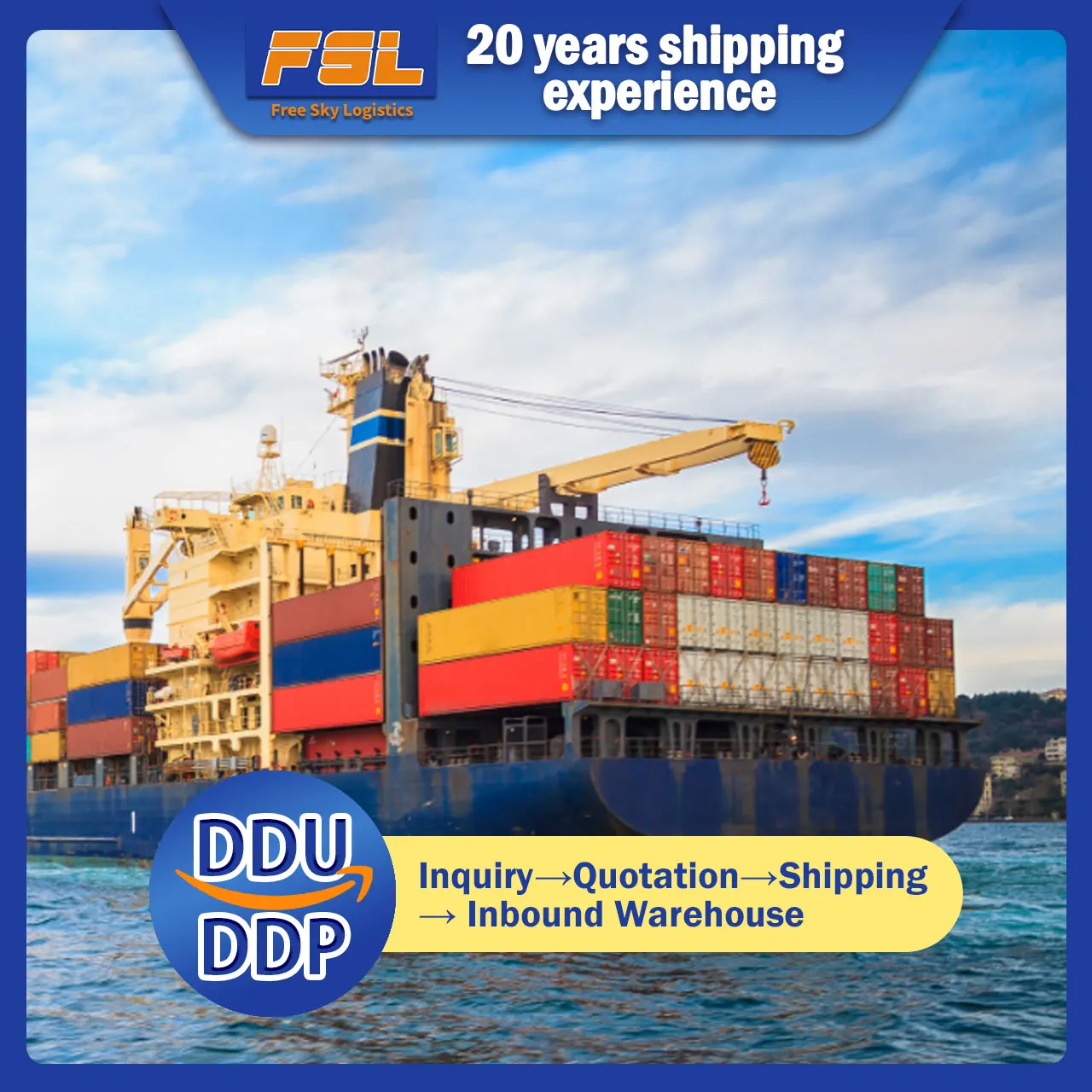 Reliable Shipping Agent To Door DDP Sea Freight Forwarder from China Shenzhen to USA UK South Africa India Air Freight Shipping