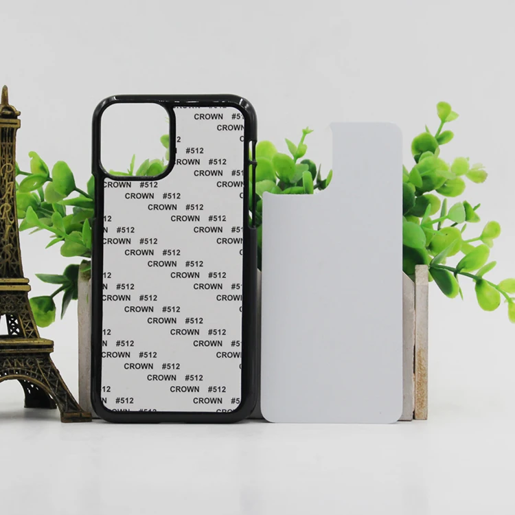 Factory Direct Sample Free 2D PC Sublimation With Metal Sheet Phone Case For iPhone 11 Black Plastic Sublimation Case (62291482229)