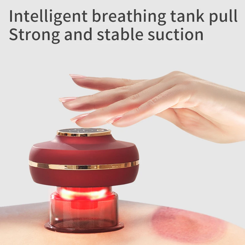 All New Smart Cupping Therapy Massager with Red Light Therapy Cupping Set One-Click Pressure Relief Electric Cupping Therapy
