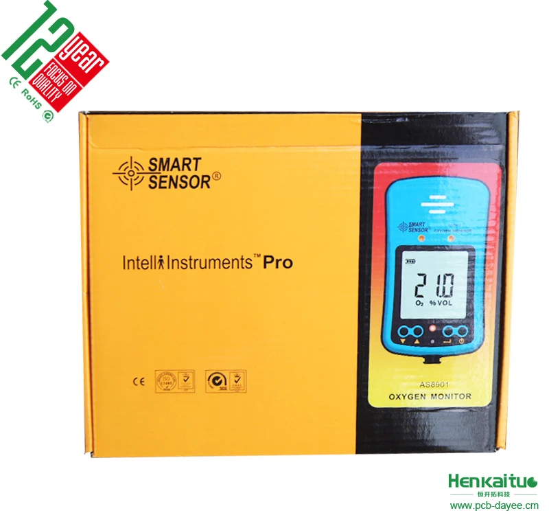 Портативный анализатор качества воздуха с умным датчиком детектор кислорода и газа O2