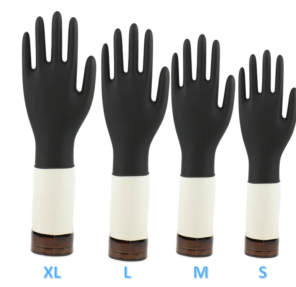 Black nitrile gloves household EN374 workout glove Best Price