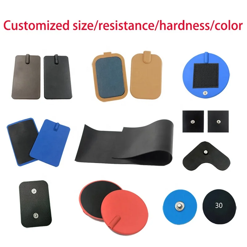 Фабрика Jinke электропроводящая силиконовая резина электрод лист ткань ems подкладки для костюма