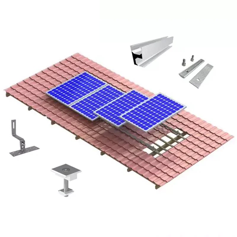 Yuens high quality triangle adjustable angle solar panel mounting Railings system flat roof aluminium z brackets