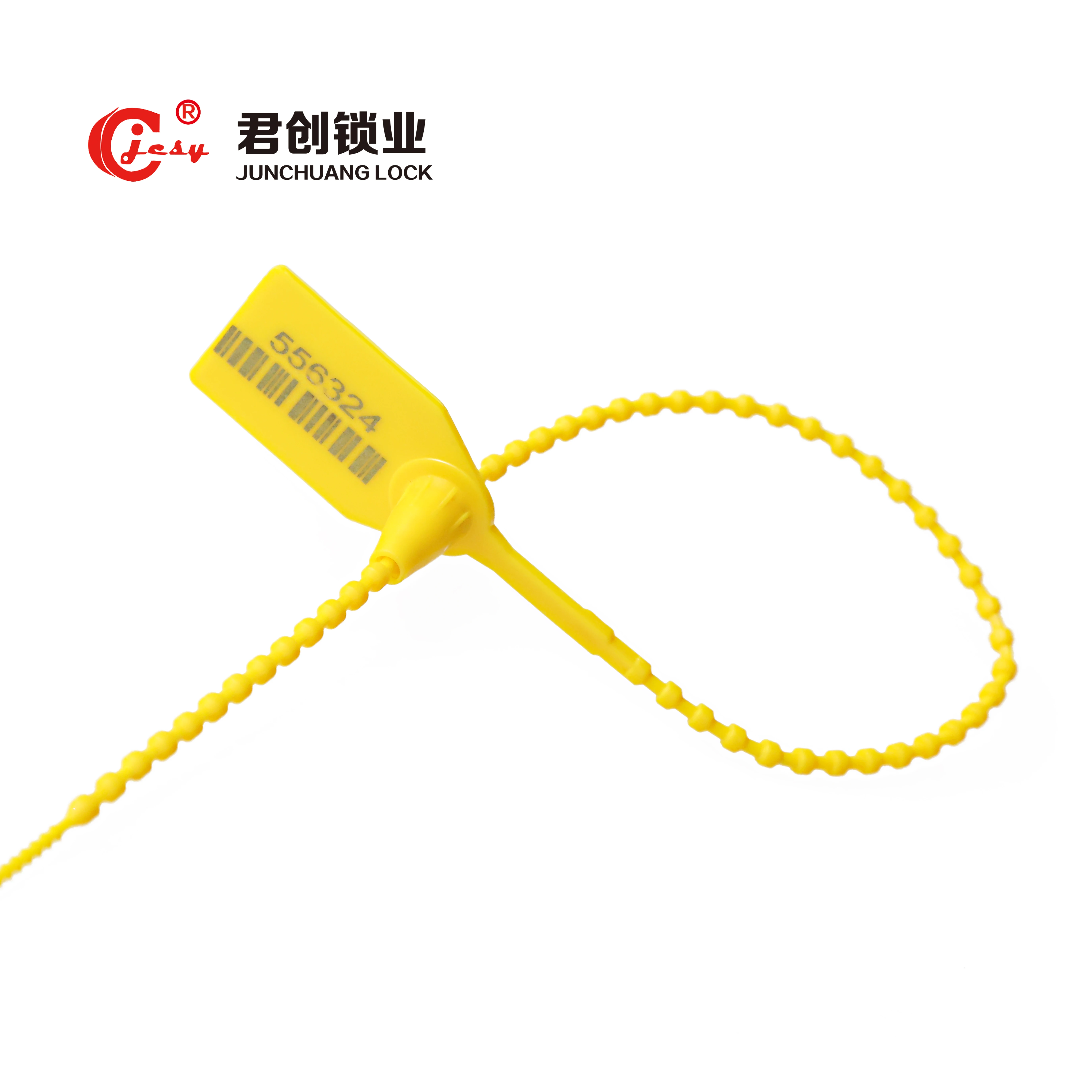 JCPS302 Factory plastic locking seal tamper evident cargo container padlock security plastic seal for fire extinguisher