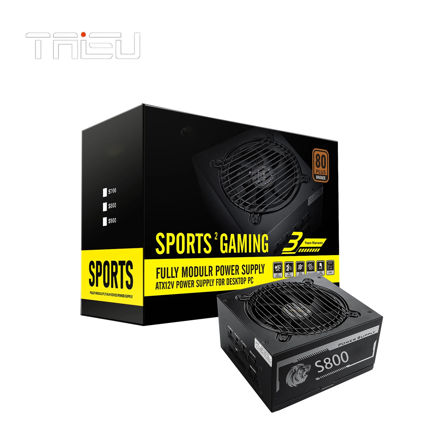  Taisu S800 Высокое качество 600 Вт компьютерный источник питания ATX600W настольный активный ATX