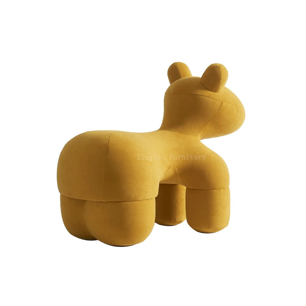 XT-670 hot sale lovely horse shape animal chair bedroom home furniture modern lounge pony chair