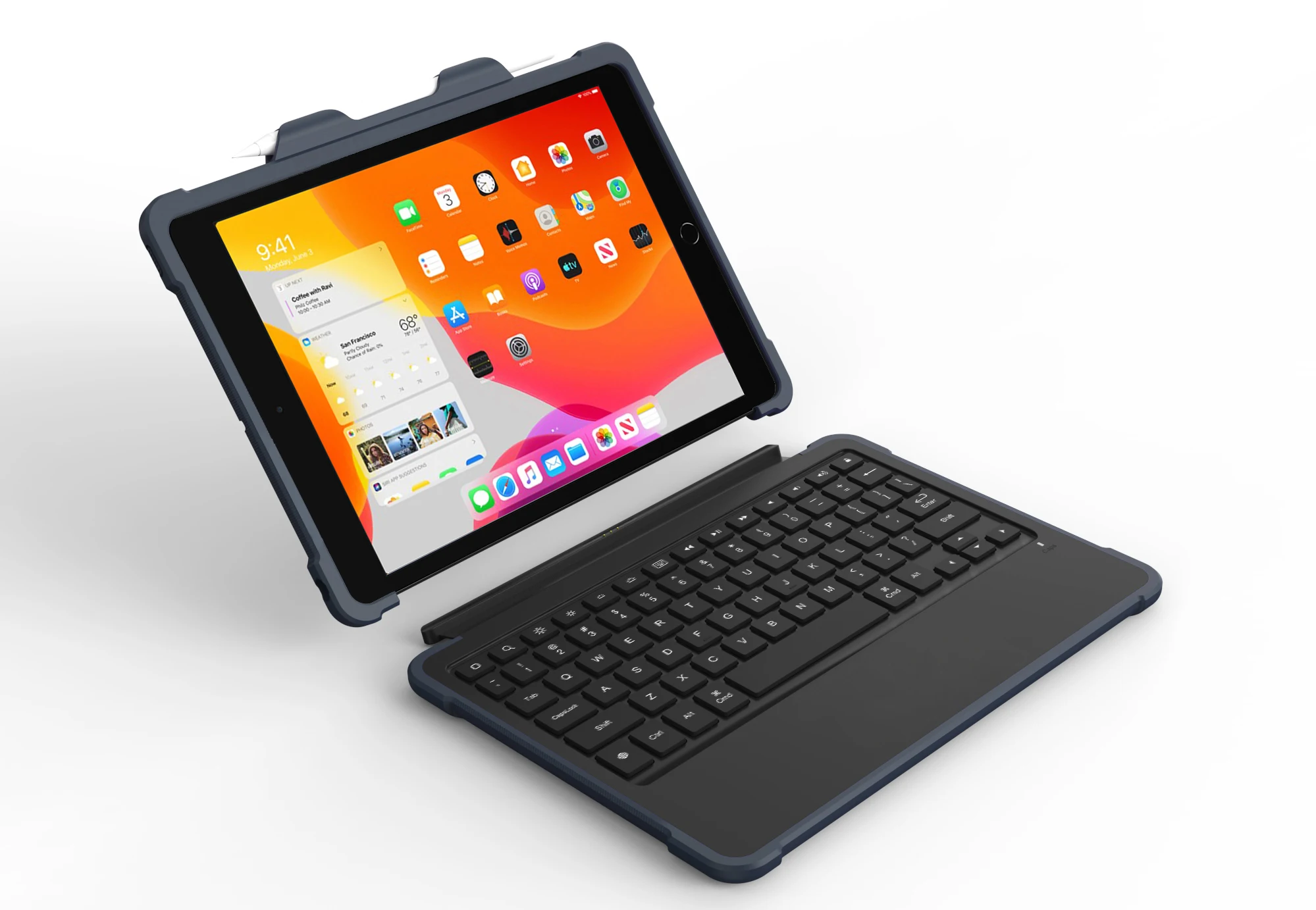 MFI keyboard Smart Connector Keyboard for iPad 10.2 inch