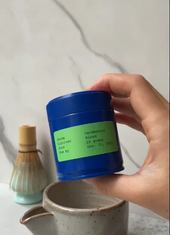 30g 50g custom luxury eco friendly airtight matcha tea packaging tin jar empty small metal round matcha tin can for matcha