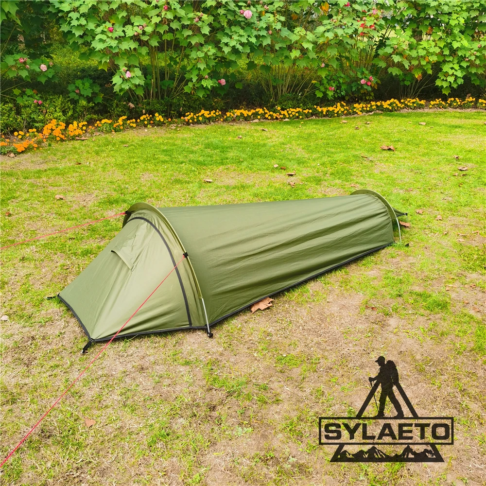Sylaeto New Upgrade One man Sleeping Bag Bivy Swag Tent For Solo Trip Lightweight Hiking Adventure Survival