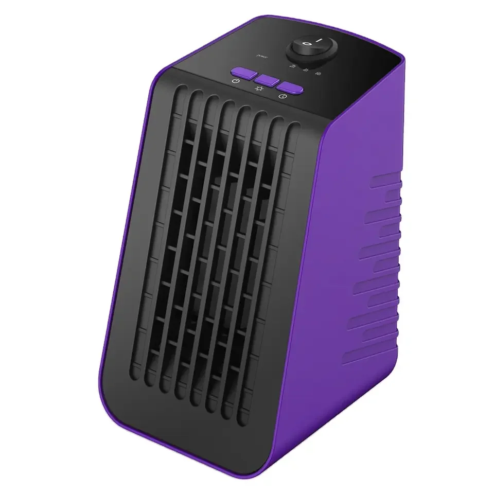 low price light weight 350W retro desktop space portable room desktop heater with timer