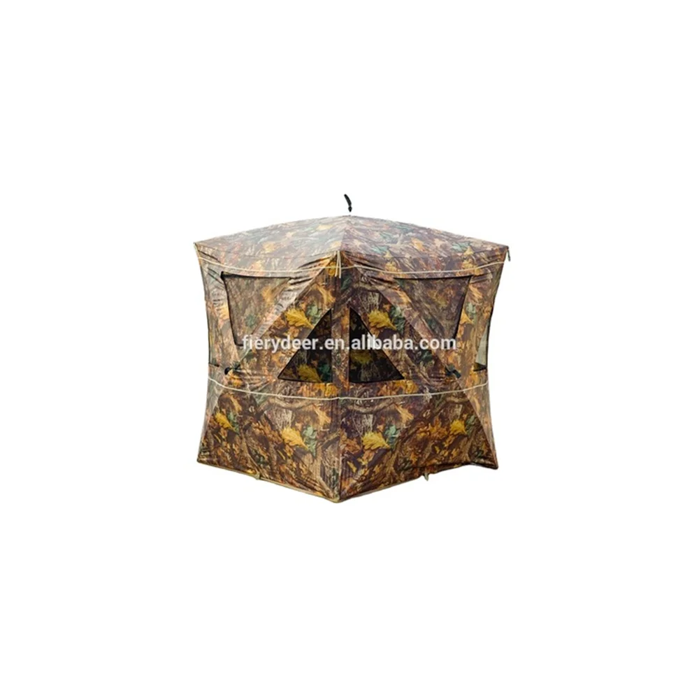 NEW PORTABLE CAMOUFLAGE HUNTING SHELTER AND HUNTING BLINDS for 3 PERSONS HUNTING TENT