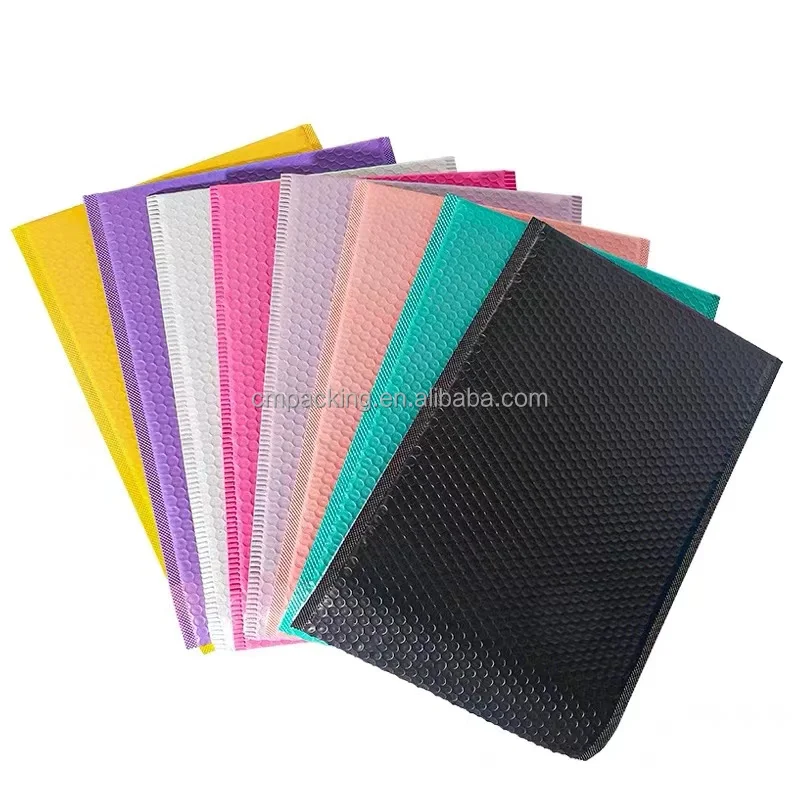 Factory wholesale custom size color logo packaging bubble mailer bags for delivery