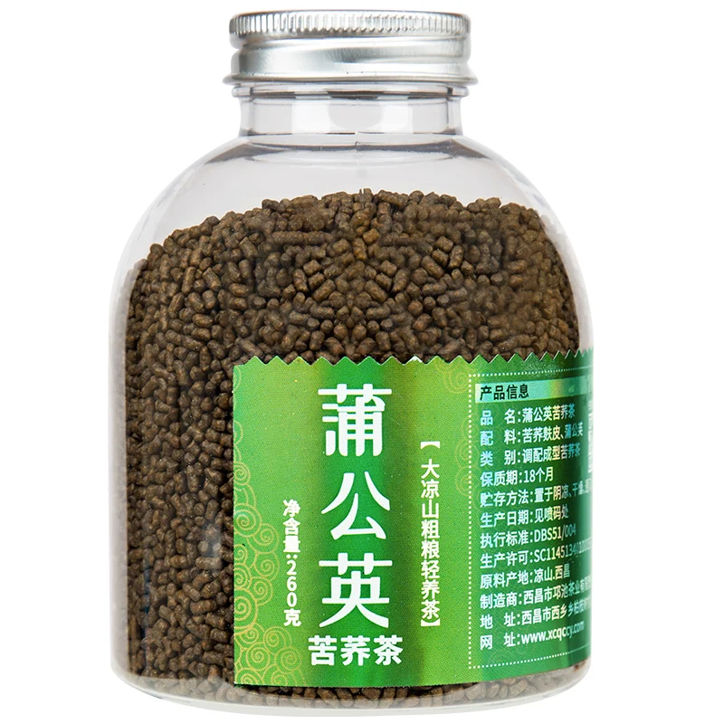 Buckwheat tea Chinese organic dandelion flower and tartary buckwheat falvor tea for weight loss slimming and detox