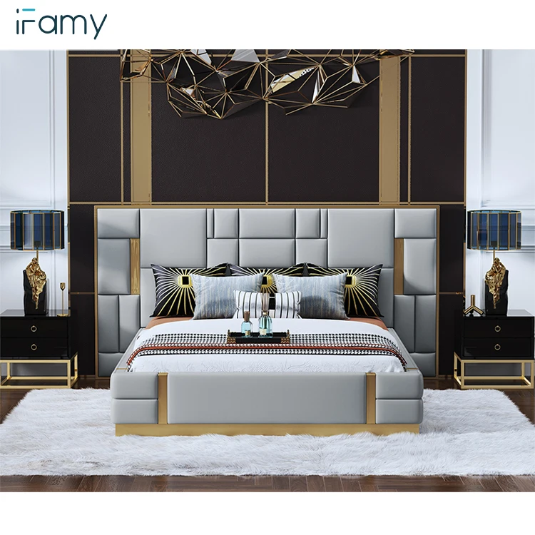 
New Modern bedrom set bedroom furniture for whole house project 