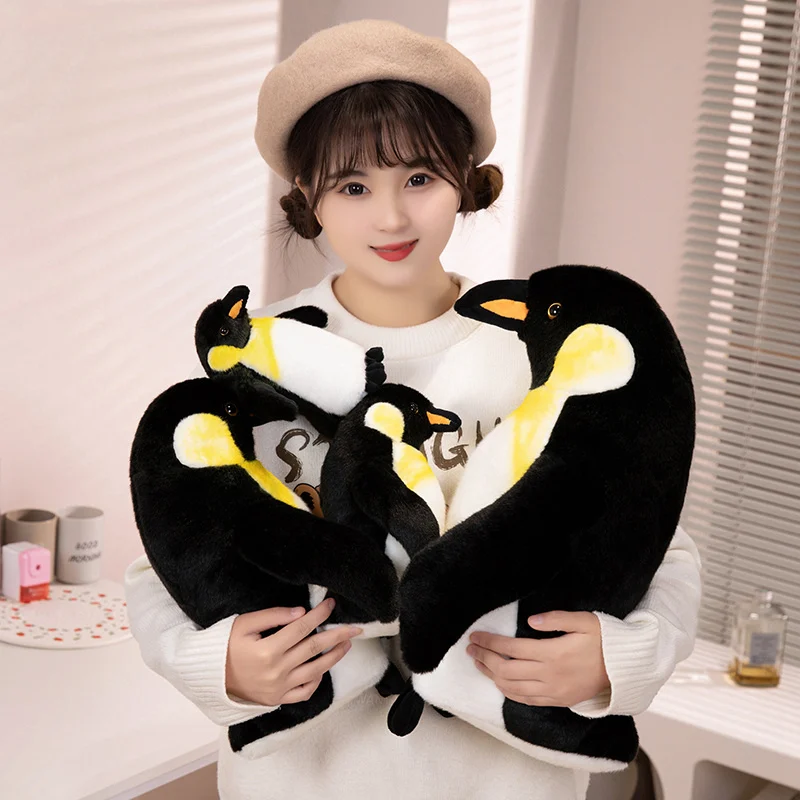 17cm 23cm 35cm 45cm Super Soft Realistic Penguin Plush Toy Standing Penguin Stuffed Toys
