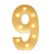 Customized Party Props with Homemade KT Board Lights LED Large Digital Lights Baby Banquet Birthday Party Decorations