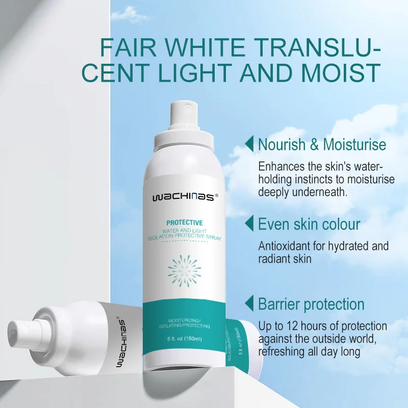 OEM Wholesale150mL Sunscreen Spray day facial body moisturizing  anti-oxidant cooling whitening sunscreen