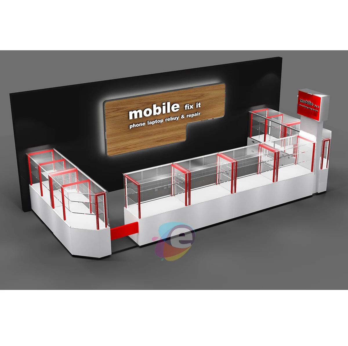 Изготовленный на заказ металлический напольный чехол для телефона с камерой ноутбука рюкзак телефон торговая стойка выставок