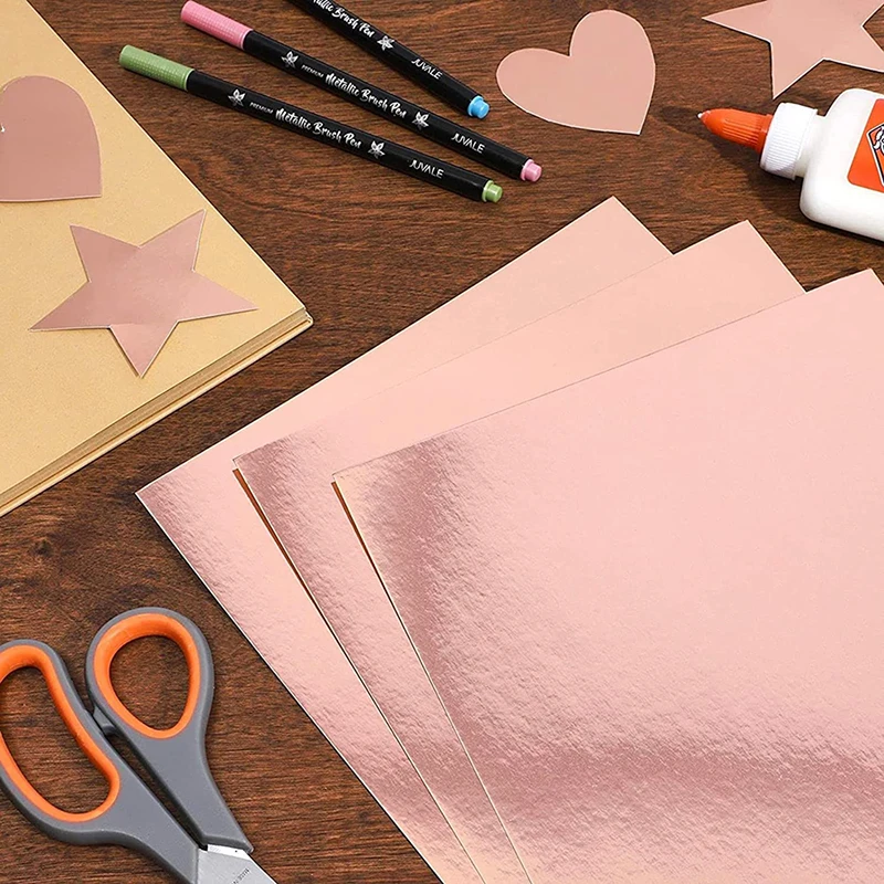 Sentao Metallic Cardstock Paper Craft Cardboard Art Projects Mirror Foil Mirror Cardstock For Diy Scrapbooking Christmas