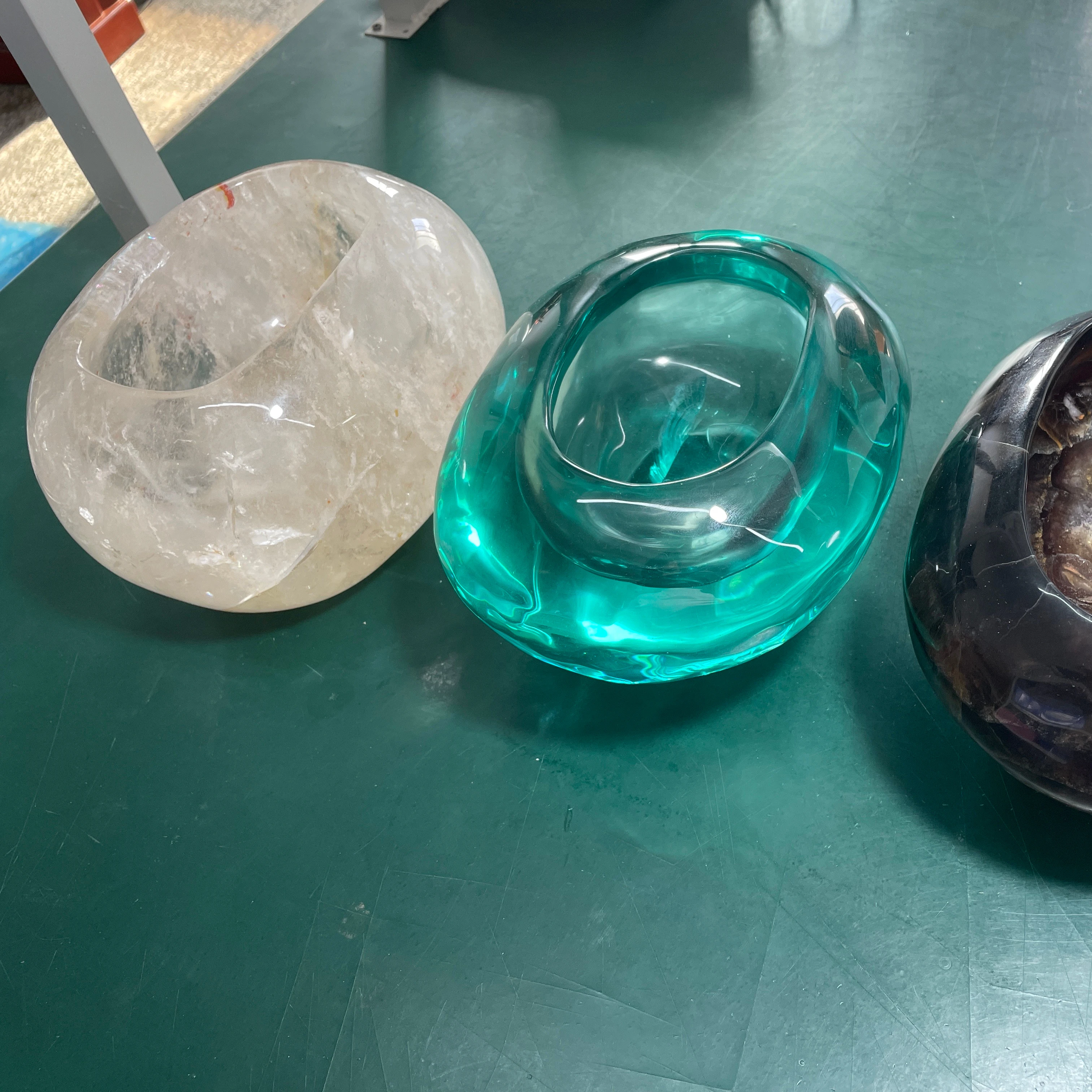 Wholesale Chakra Bowl Set Frosted White Crystal Quartz Singing Bowl