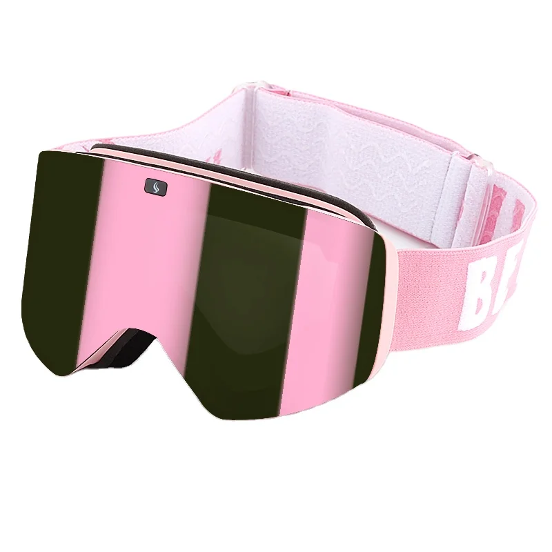 BENICE Sports support custom small wholesale magnetic frameless designer best mirrored snowboard glasses snow ski goggles