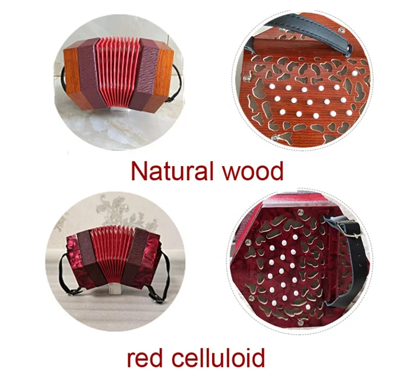 
30keys hexagonal accordion 