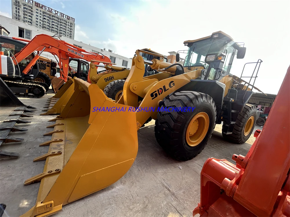 Строительство подержанной техники фронтальный погрузчик китайский shandong LinGong LG956L б/у 5-тонный колесный большой ковш