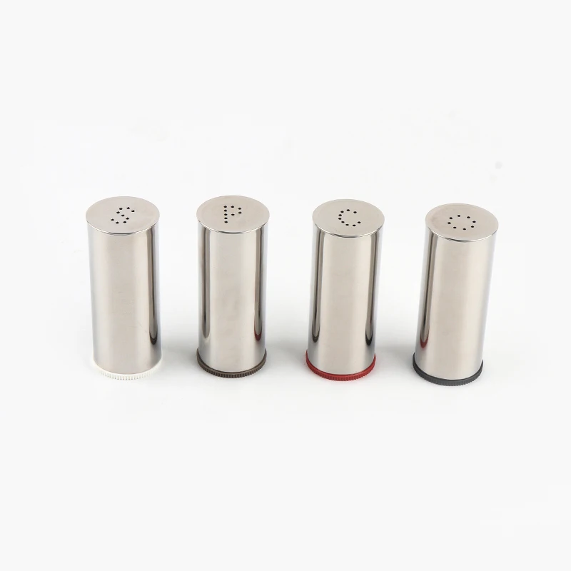 Spice Container Stainless Steel Set Salt Pepper Chili  Sugar Shaker Set Stainless Steel Spice Package For Home And Restaurant