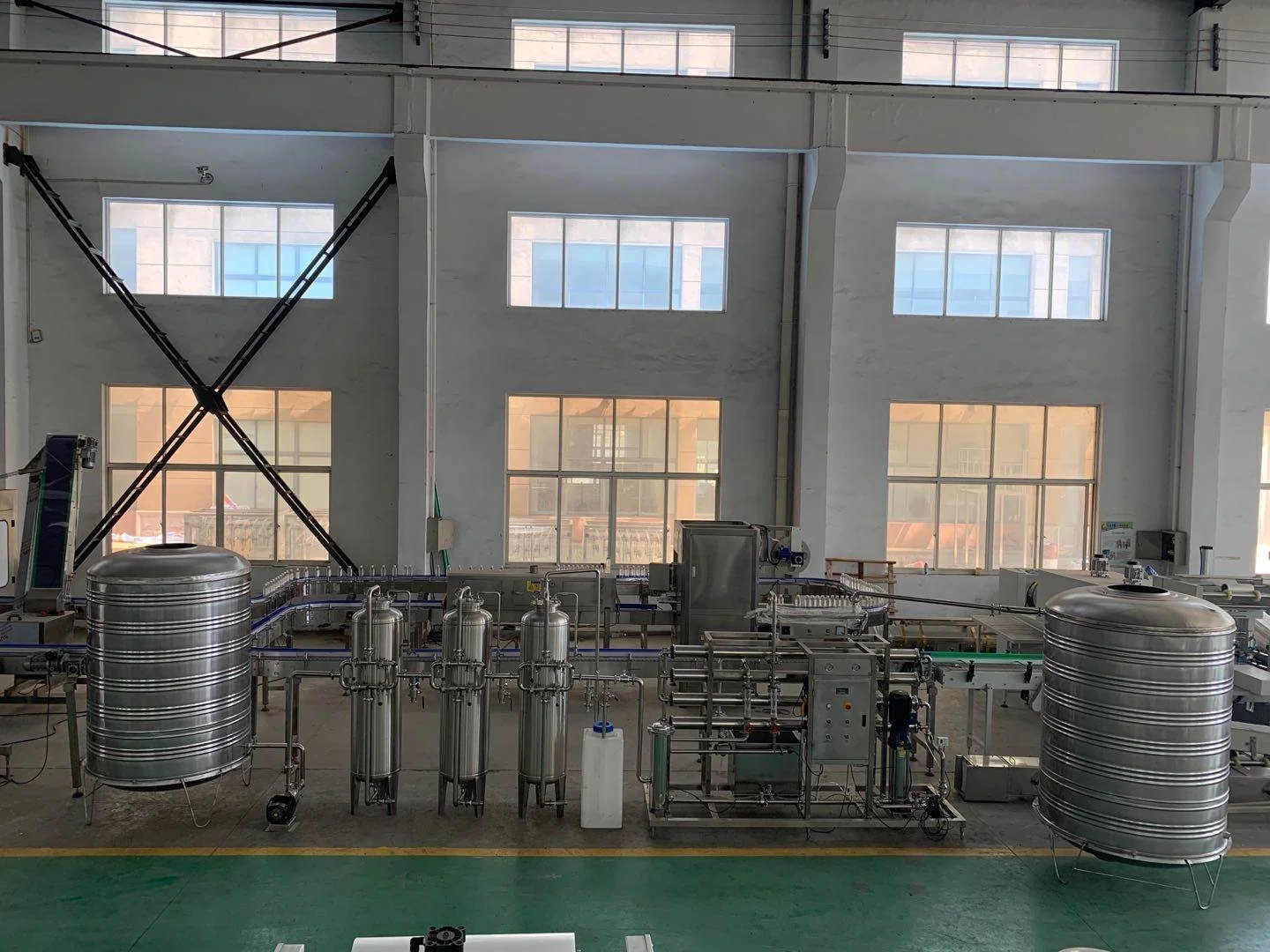 CE 1-50 T/H River water, lake, well water complete automatic ro system and water purifier 3000l